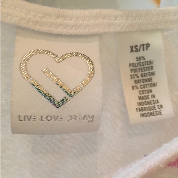 **SOLD**Crop Top Short Sleeve Sweatshirt - Picture 3 of 5